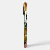 Emerald Green Gold Leaf Aesthetic Phone Case (Rückseite / Links)