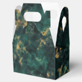 Emerald Green Gold Marble Wedding Geschenkschachtel (Geöffnet)