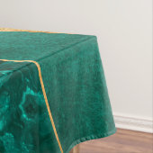 Emerald Green Gold Metallic Wavy Abstrakt Tischdecke (Beispiel)