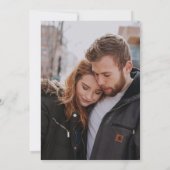 Emerald Green & Gold Moderne Minimalistische Hochz Einladung (Rückseite)