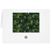 Emerald Green Gold Royal Indian Peacock Wedding (Rückseite Horizontal)