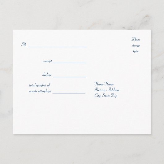 Emerald Green Gold Royal Indian Peacock Wedding Einladungspostkarte (Rückseite)