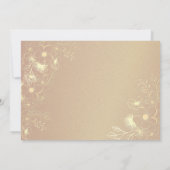 Emerald Green Gold Save the Date (Rückseite)