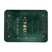Emerald Green Gold Tarot Celestial Save the Date Magnet (Horizontal)