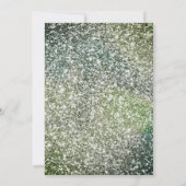 Emerald Green gold verziert Walima Einladung (Rückseite)