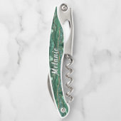 Emerald Green Gold Waiter's Corkschraube Individue Kellnermesser (Rückseite)