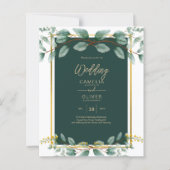 Emerald Green Gold Wedding Set Item - Matching (Vorderseite)