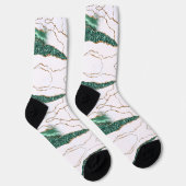 Emerald Green Gold White Socks Socken (Rechts)