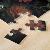 Emerald Green Gothic Butterfly Girl Puzzle (Seite)