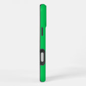 Emerald Green Greece Key Rnd Frame Initial Monogra iPhone Hülle (Rechte Seite)