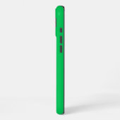 Emerald Green Greece Key Rnd Frame Initial Monogra iPhone Hülle (Linke Seite)