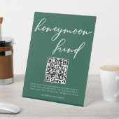 Emerald Green Honeymoon Fund QR Code Sockelschild (In SItu)