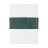 Emerald Green & Imitate Gold Tarot Celestial Weddi Einladungsbanderole (Rückseitenbeispiel)