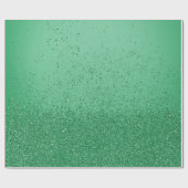 Emerald Green Imitats Glitzer Geschenkpapier (Flach)