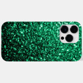 Emerald Green Imitats Glitzer Glitzern Case-Mate iPhone Hülle (Rückseite (Horizontal))