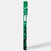 Emerald Green Imitats Glitzer Glitzern Case-Mate iPhone Hülle (Rückseite / Rechts)