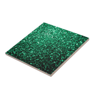 Emerald Green Imitats Glitzer Glitzern Fliese