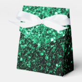 Emerald Green Imitats Glitzer Glitzern Geschenkschachtel (Vorderseite)