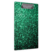 Emerald Green Imitats Glitzer Glitzern Klemmbrett (Rechts)