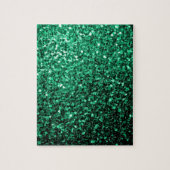 Emerald Green Imitats Glitzer Glitzern Puzzle (Vertikal)