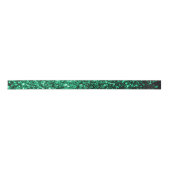 Emerald Green Imitats Glitzer Glitzern Satinband (Vorderseite)