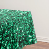 Emerald Green Imitats Glitzer Glitzern Tischdecke (Beispiel)