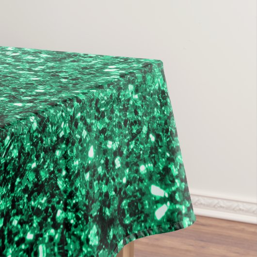 Emerald Green Imitats Glitzer Glitzern Tischdecke (Beispiel)
