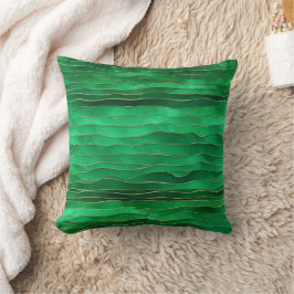 Emerald Green in Air AI art Kissen