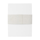 Emerald Green Initials Hochzeit Einladung Bauch B Einladungsbanderole (Rückseitenbeispiel)