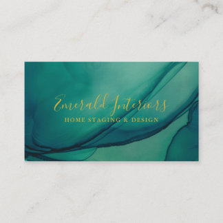 Emerald Green Inkwell Visitenkarte