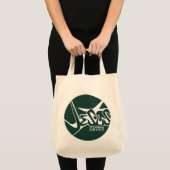 Emerald Green Jesus Rette Graffiti Tragetasche (Vorderseite (Produkt))