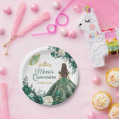 Emerald Green Kleider Quinceañera Crown Geburtstag Pappteller (Party)