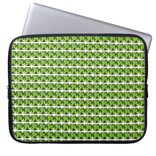 Emerald Green Laptopschutzhülle (Vorderseite)