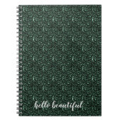 Emerald Green Leopard Print Notizblock (Vorderseite)