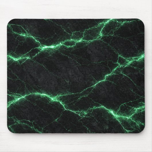 Emerald Green Lightning Marble Mouse Pad Mousepad (Vorne)