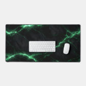 Emerald Green Lightning Marble Mouse Pad Schreibtischunterlage (Tastatur & Maus)