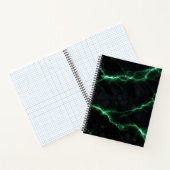 Emerald Green Lightning Marble Spiral Notebook Notizblock (Innenseite)