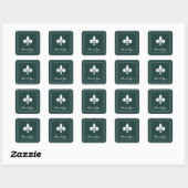 Emerald Green Lilie danke Ihnen Stickers (Blatt)