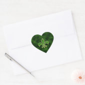 Emerald Green Lilie Heart Sticker Sheets (Umschlag)