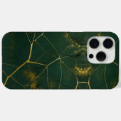 Emerald Green Marble Gold Glitzer Case-Mate iPhone Hülle (Rückseite (Horizontal))