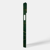 Emerald Green Marble Gold Glitzer Case-Mate iPhone Hülle (Rückseite / Rechts)