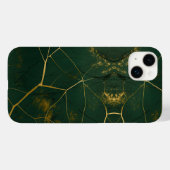 Emerald Green Marble Gold Glitzer Case-Mate iPhone Hülle (Rückseite (Horizontal))