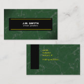 Emerald Green Marble Visitenkarte (Vorne/Hinten)