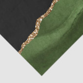 Emerald Green Marbled Agate Contemporary Stone Seidenpapier (Ausschnitt)