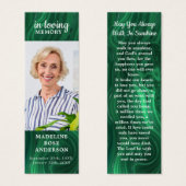 Emerald Green Memorial Beerdigung Gedicht Lesezeic (Vorne & Hinten)