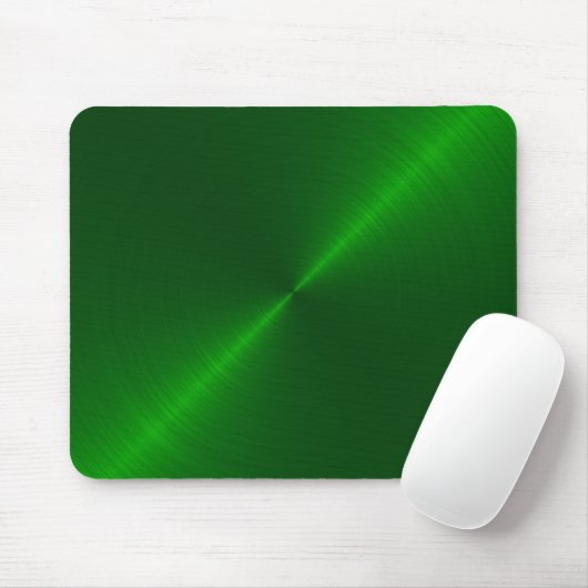 Emerald Green Metallic Looking Mouse Pad Mousepad (Mit Mouse)