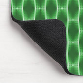 Emerald Green Metallic Ribbons Mousepad (Ecke)