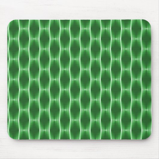 Emerald Green Metallic Ribbons Mousepad (Vorne)