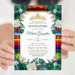 Emerald Green Mexican Charra Mis Quince Einladung<br><div class="desc">Emerald Green Mexican Charra Mis Quince Einladung Mis Quince Anos,  15.</div>