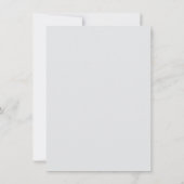 Emerald Green Minimalistisch Monogram Einladung (Rückseite)